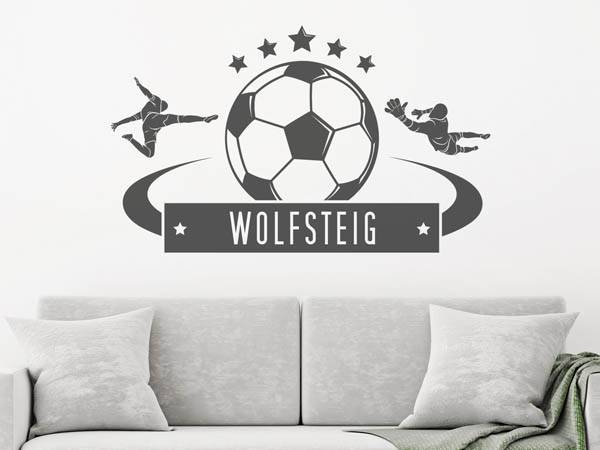 Wandtattoo Wolfsteig Fußball