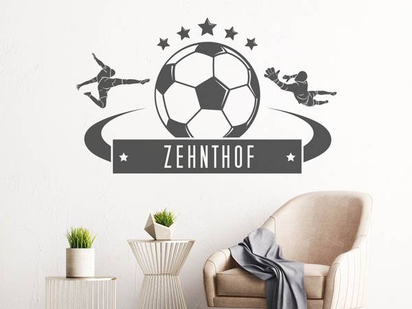 Wandtattoo Zehnthof Fußball