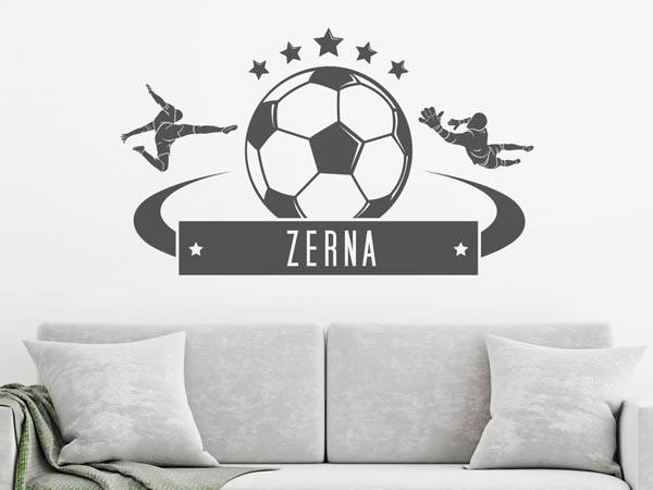 Wandtattoo Zerna Fußball