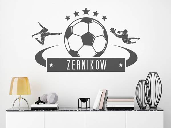 Wandtattoo Zernikow Fußball