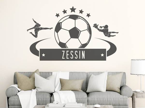 Wandtattoo Zessin Fußball