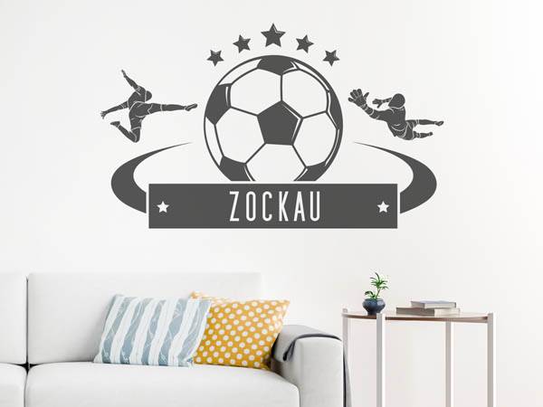 Wandtattoo Zockau Fußball