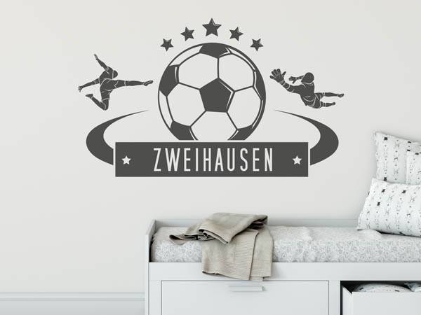 Wandtattoo Zweihausen Fußball