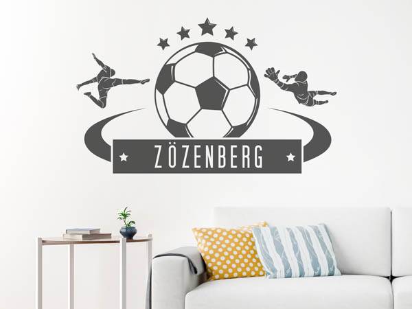 Wandtattoo Zözenberg Fußball
