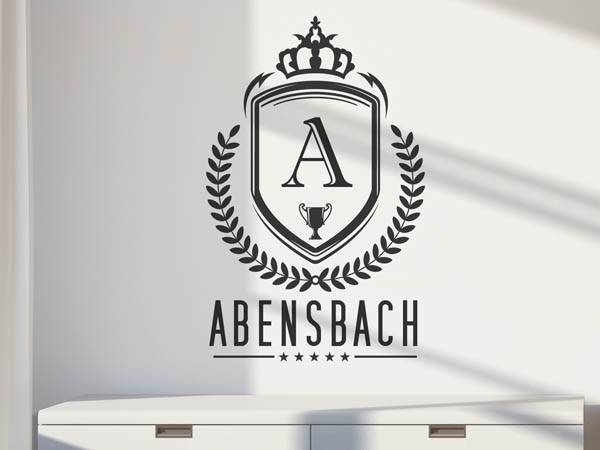Wandtattoo Abensbach Wappen