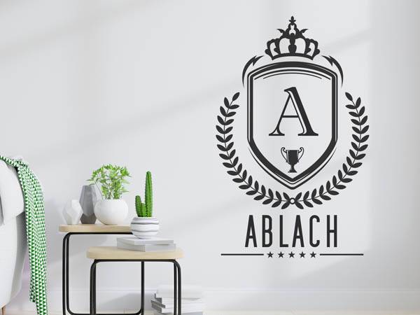 Wandtattoo Ablach Wappen