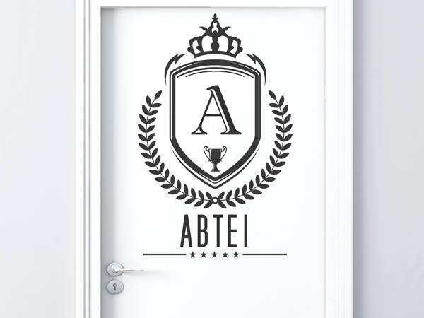 Wandtattoo Abtei Wappen