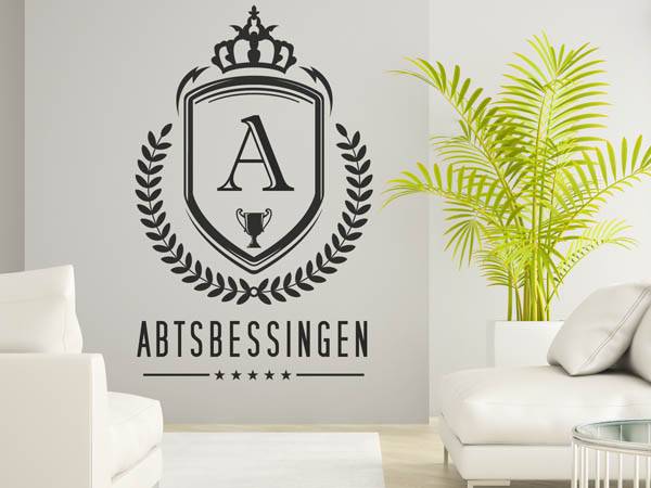 Wandtattoo Abtsbessingen Wappen