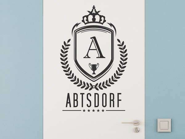 Wandtattoo Abtsdorf Wappen