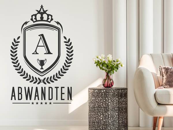 Wandtattoo Abwandten Wappen
