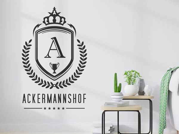Wandtattoo Ackermannshof Wappen