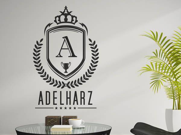 Wandtattoo Adelharz Wappen