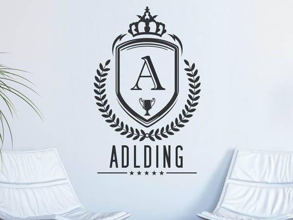 Wandtattoo Adlding Wappen