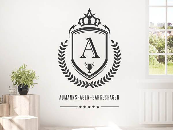 Wandtattoo Admannshagen-Bargeshagen Wappen