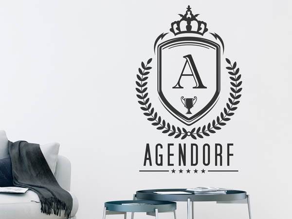Wandtattoo Agendorf Wappen