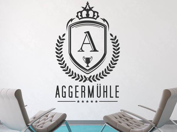 Wandtattoo Aggermühle Wappen