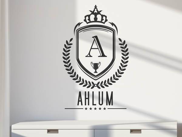 Wandtattoo Ahlum Wappen