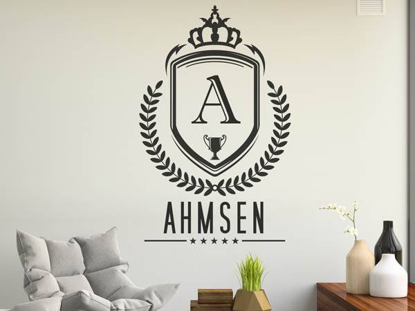 Wandtattoo Ahmsen Wappen
