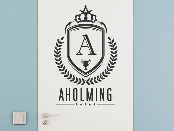 Wandtattoo Aholming Wappen