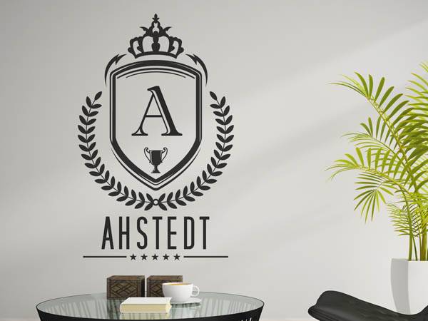 Wandtattoo Ahstedt Wappen