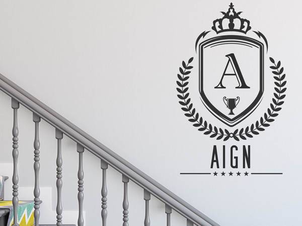 Wandtattoo Aign Wappen