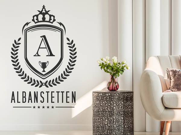 Wandtattoo Albanstetten Wappen