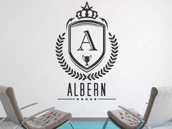 Wandtattoo Albern Wappen