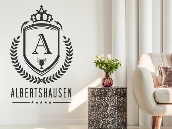 Wandtattoo Albertshausen Wappen