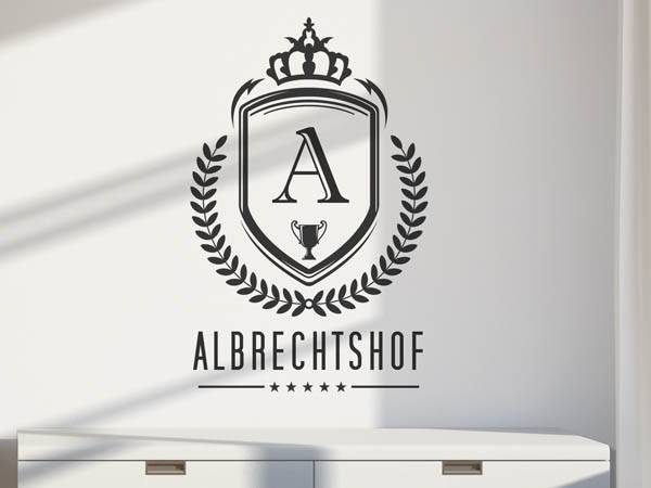 Wandtattoo Albrechtshof Wappen