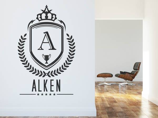 Wandtattoo Alken Wappen