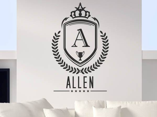 Wandtattoo Allen Wappen