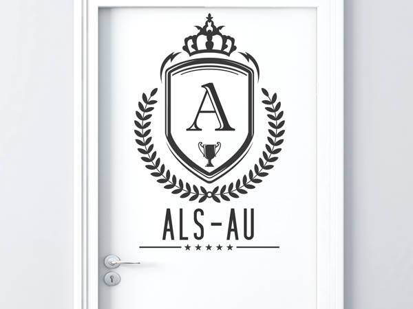 Wandtattoo Als-Au Wappen