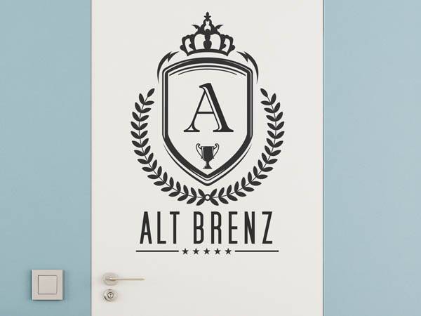 Wandtattoo Alt Brenz Wappen