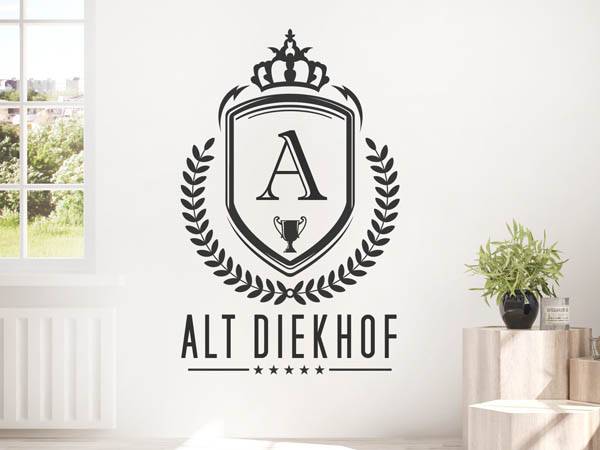 Wandtattoo Alt Diekhof Wappen