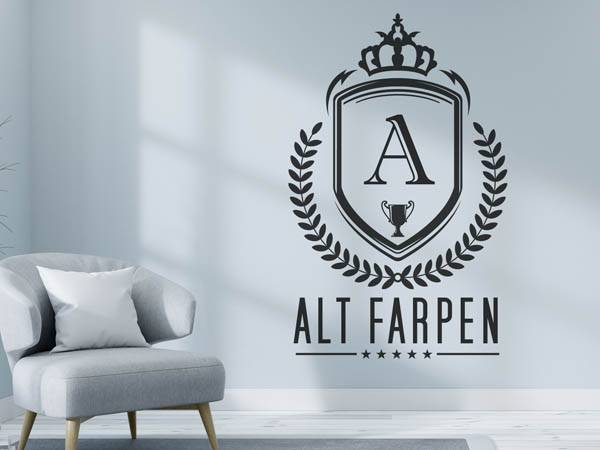 Wandtattoo Alt Farpen Wappen