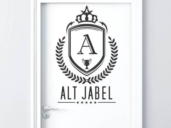 Wandtattoo Alt Jabel Wappen
