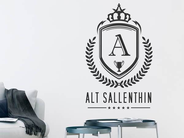 Wandtattoo Alt Sallenthin Wappen