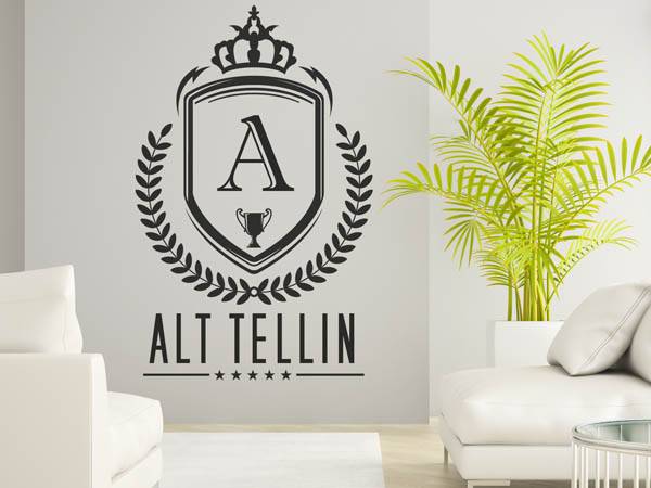 Wandtattoo Alt Tellin Wappen