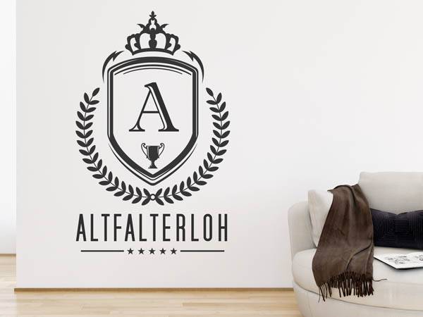 Wandtattoo Altfalterloh Wappen
