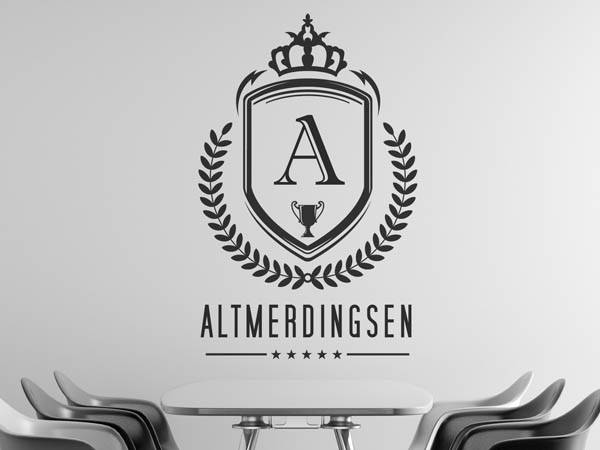 Wandtattoo Altmerdingsen Wappen