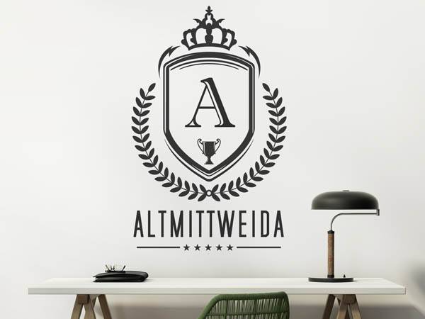 Wandtattoo Altmittweida Wappen