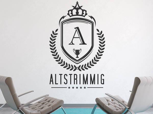 Wandtattoo Altstrimmig Wappen