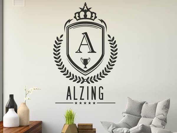 Wandtattoo Alzing Wappen