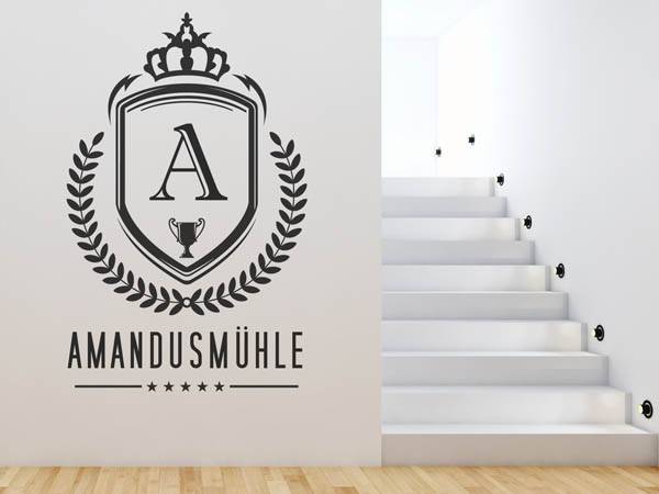 Wandtattoo Amandusmühle Wappen