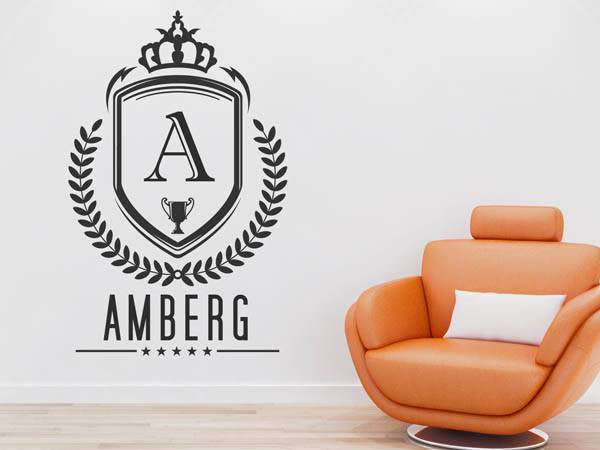 Wandtattoo Amberg Wappen