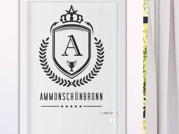 Wandtattoo Ammonschönbronn Wappen