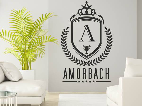 Wandtattoo Amorbach Wappen