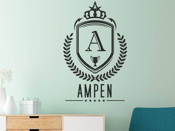 Wandtattoo Ampen Wappen