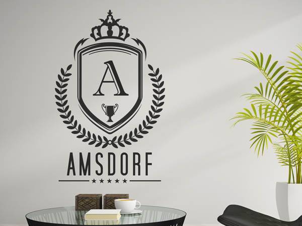Wandtattoo Amsdorf Wappen