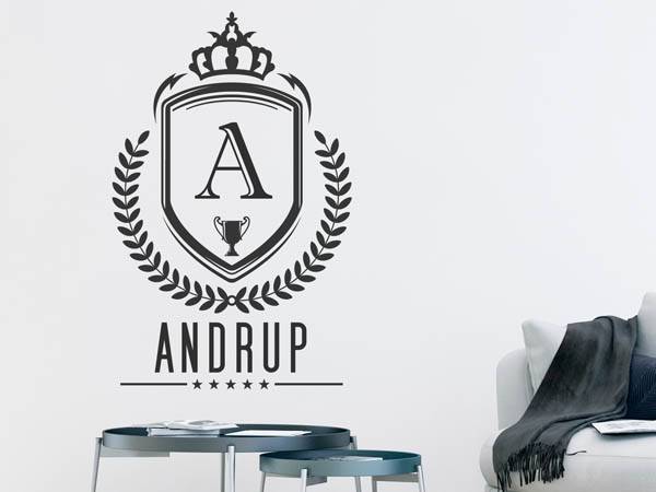 Wandtattoo Andrup Wappen